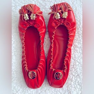 Tory Burch orange shoes